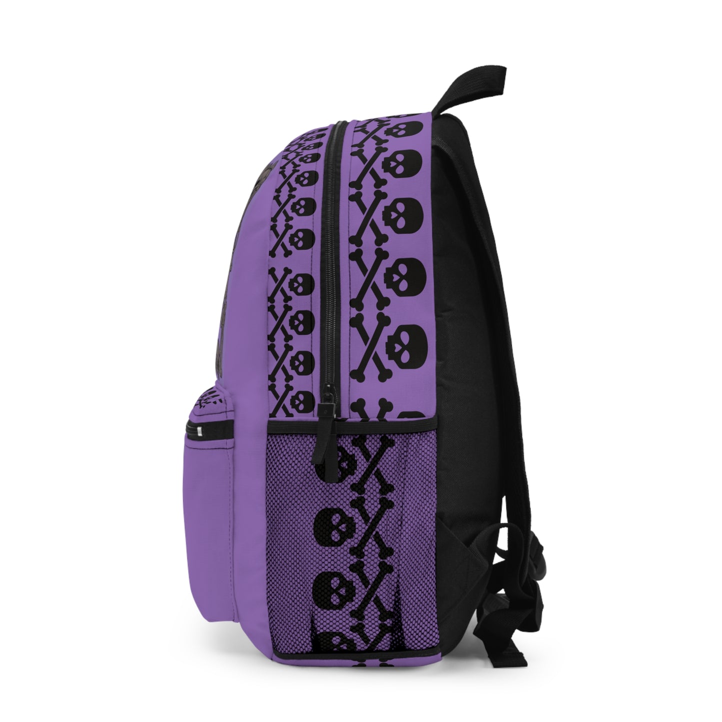 Backpack, Gothic Luna Moth Skeleton Skull and Bones Pattern