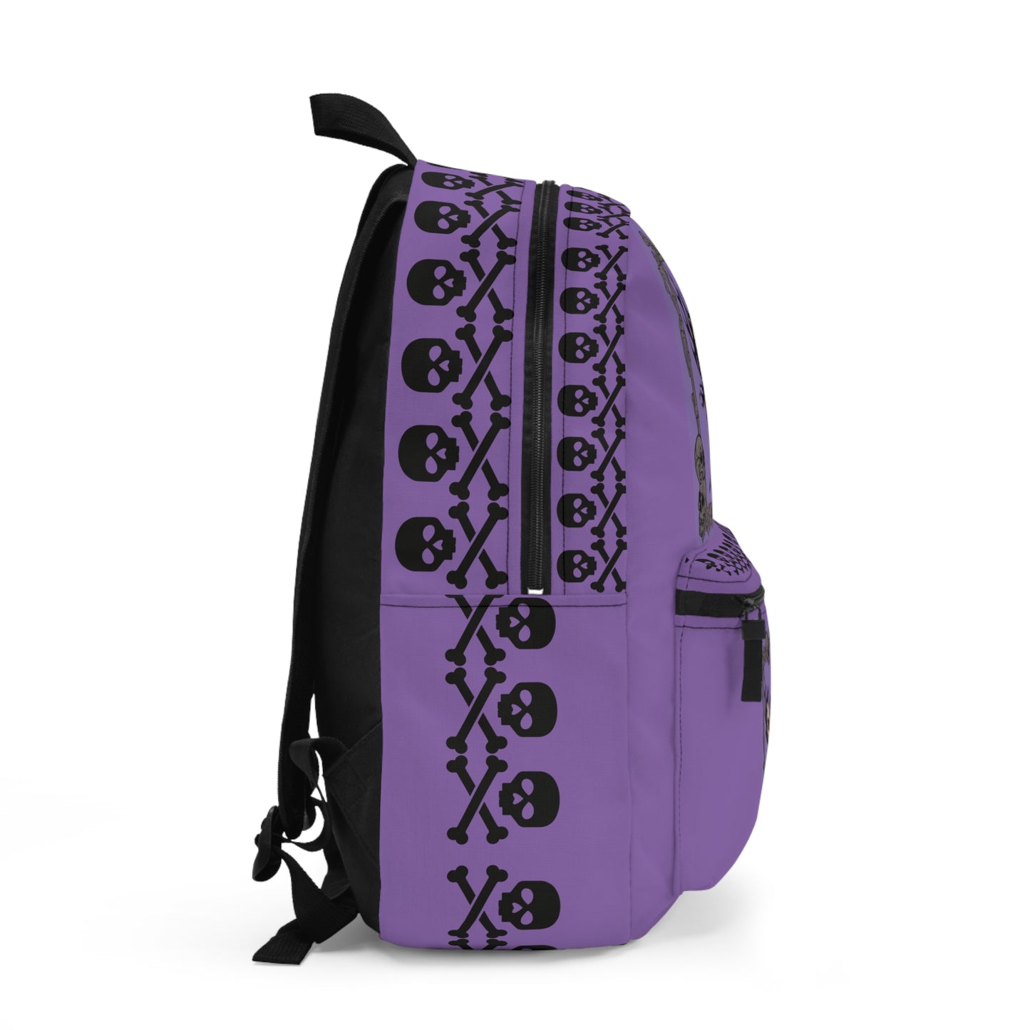 Backpack, Gothic Luna Moth Skeleton Skull and Bones Pattern