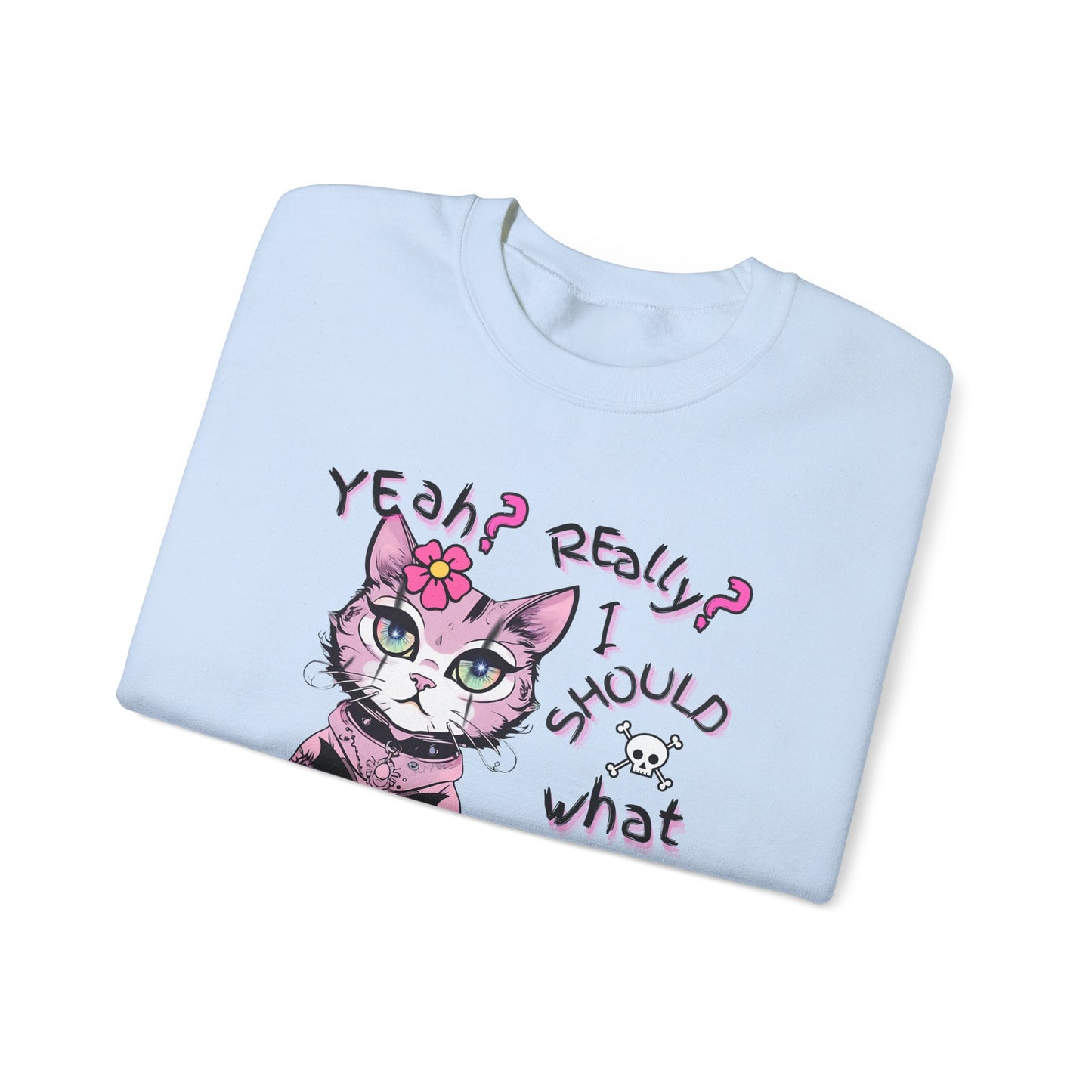 Pastel Rebel Goth Kitty Sweatshirt