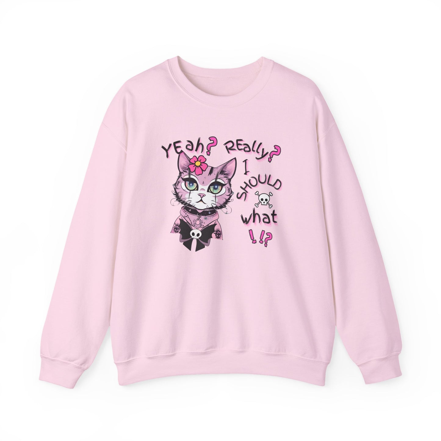 Pastel Rebel Goth Kitty Sweatshirt