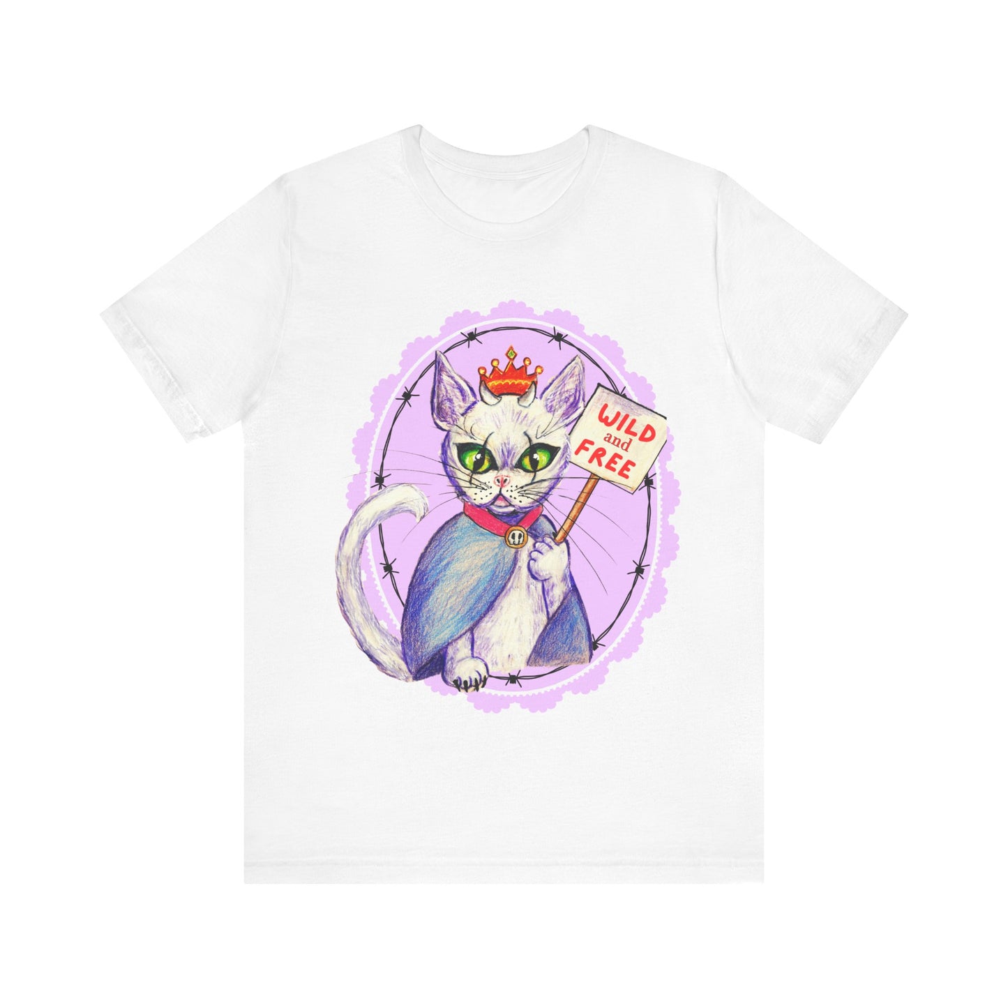 Wild & Free | Pastel Goth Rebel Cat T-Shirt – Vyxie by Pastel Rebel Revolution Cat Art