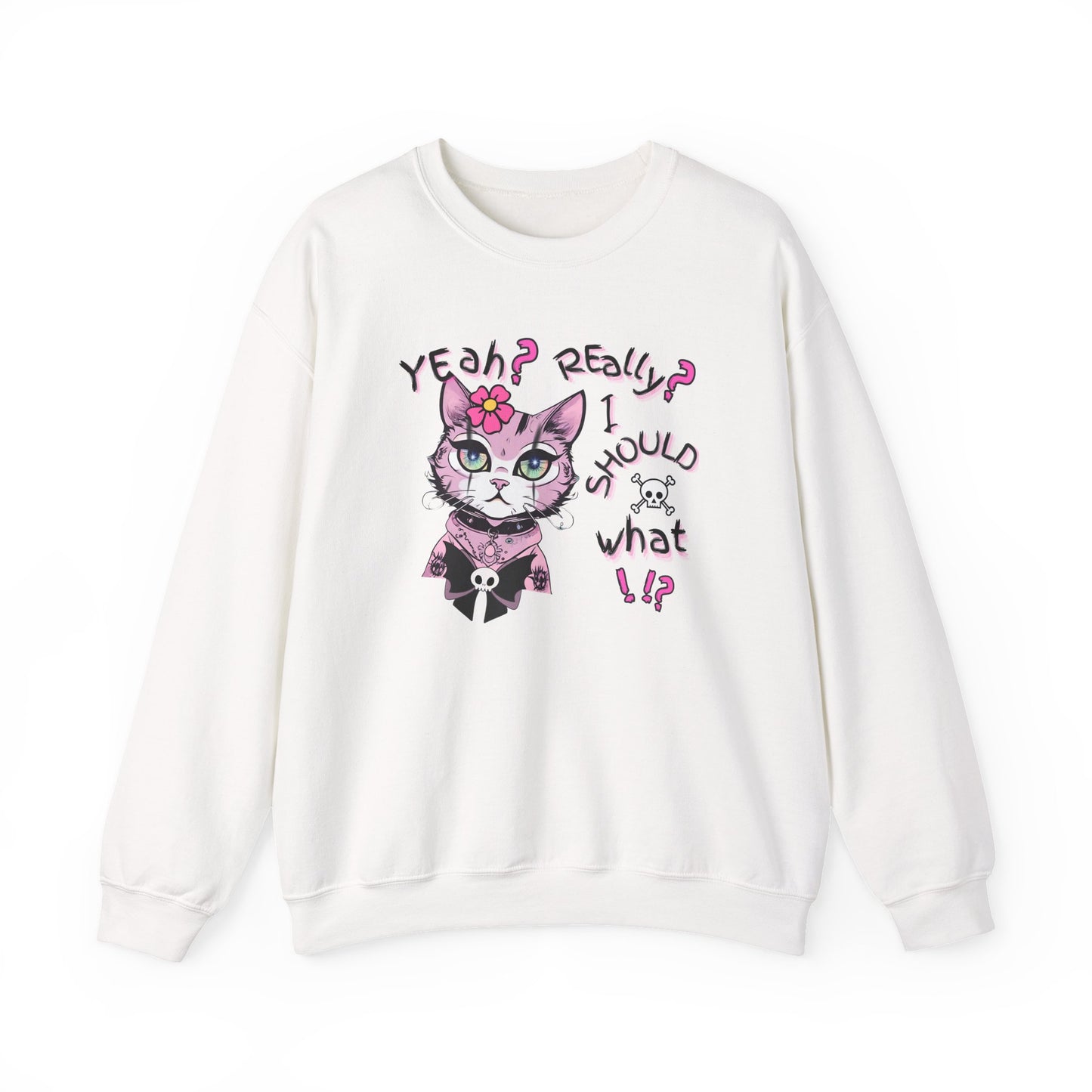 Pastel Rebel Goth Kitty Sweatshirt