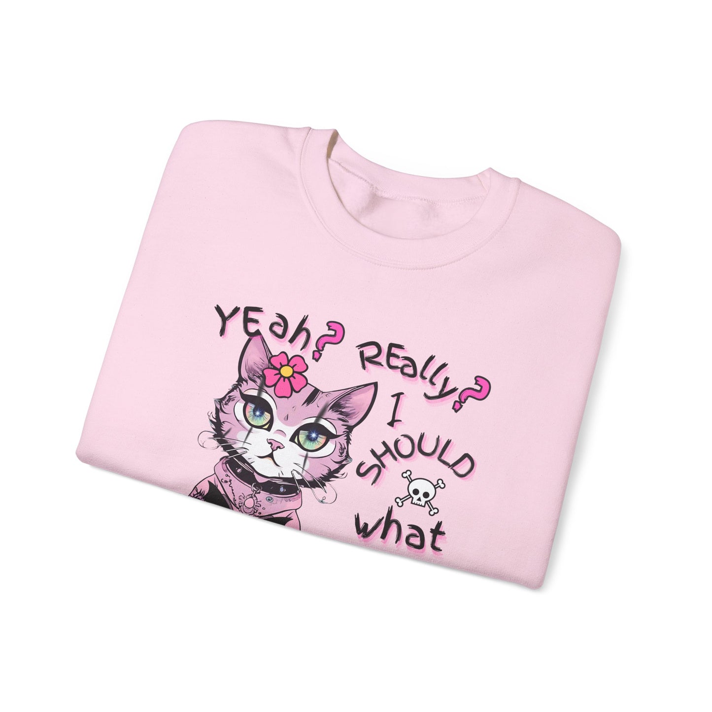 Pastel Rebel Goth Kitty Sweatshirt