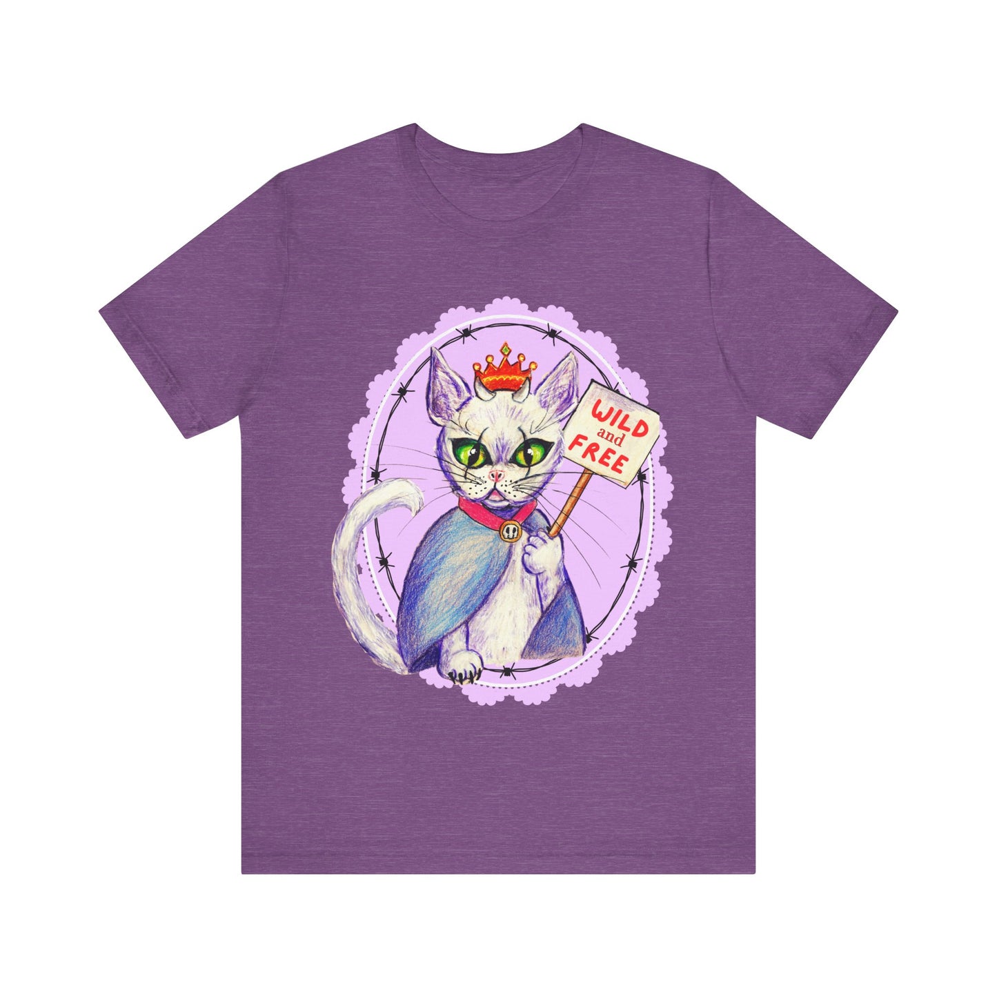 Wild & Free | Pastel Goth Rebel Cat T-Shirt – Vyxie by Pastel Rebel Revolution Cat Art