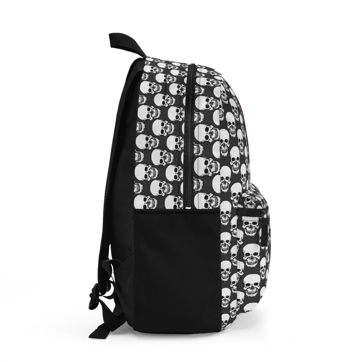 Backpack, Skulls Background With Cat Head Goth Aesthetic Goth Lover Gift, Goth Backpack, Alternative Style Bag, Unique School Bag, Gothic