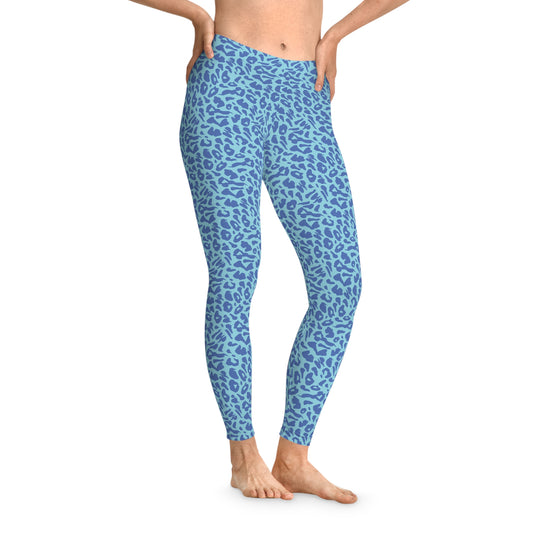 Turquoise Leopard Leggings
