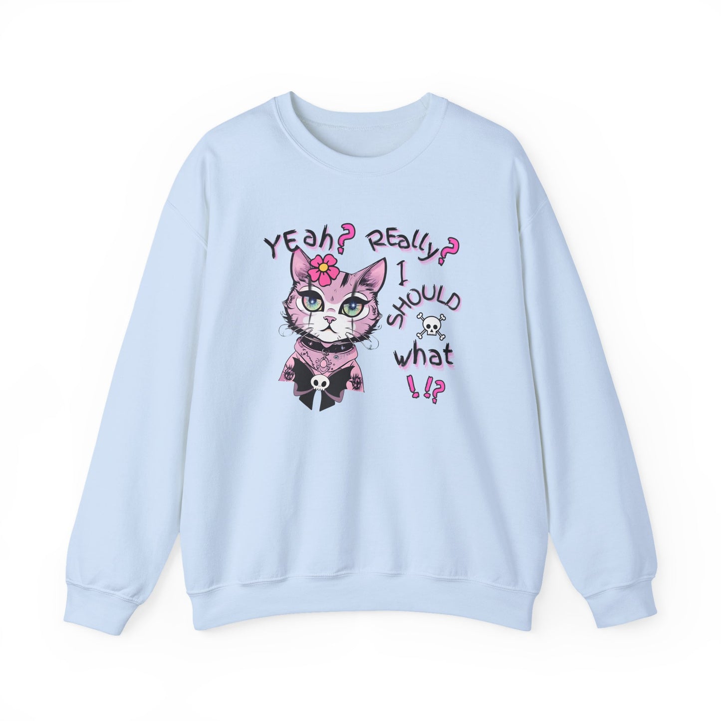 Pastel Rebel Goth Kitty Sweatshirt