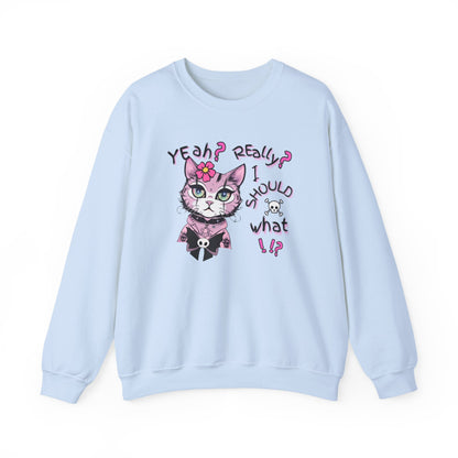 Pastel Rebel Goth Kitty Sweatshirt
