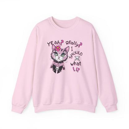Pastel Rebel Goth Kitty Sweatshirt