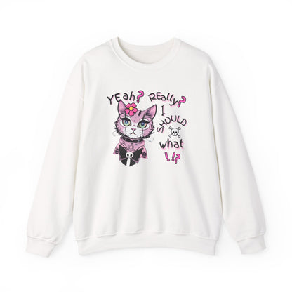 Pastel Rebel Goth Kitty Sweatshirt