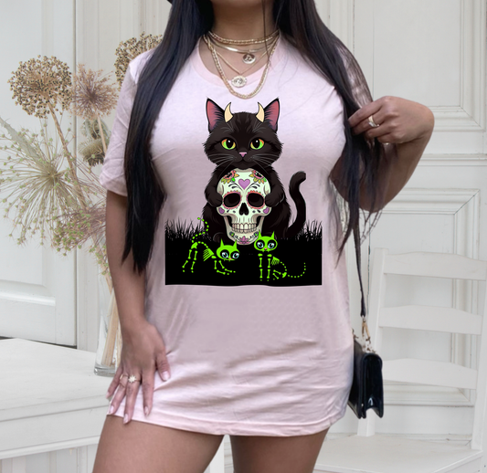 Hexa Black Cat With Horns